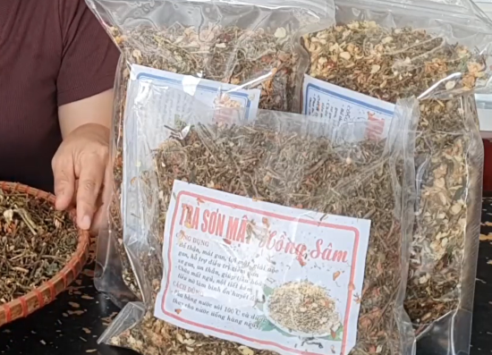 Trà sơn mật Hồng Sâm Trà sơn mật Hồng Sâm
