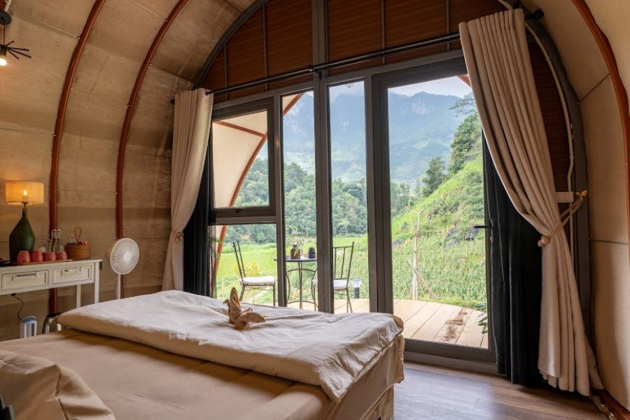 Chiếc view núi cực chill của các căn tại Tớ Du Già Homestay - Ảnh từ Mai Ly Andersen Chiếc view núi cực chill của các căn tại Tớ Du Già Homestay - Ảnh từ Mai Ly Andersen