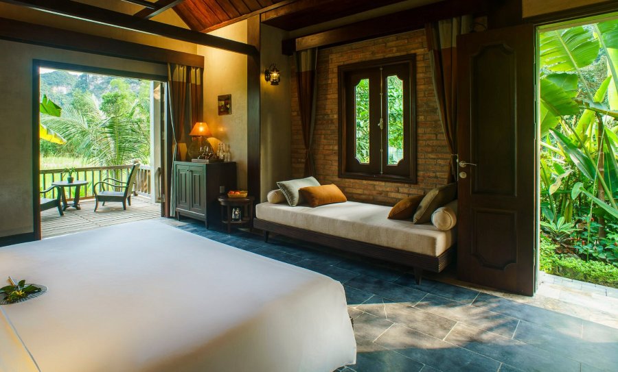 Không gian phòng tạo cảm giác khá thân thuộc và thơ mộng tại Nham Village Resort - Ảnh sưu tầm