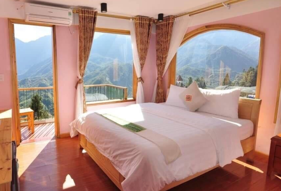Scenery Hotel được thiết kế với phong cách full mặt kín - Ảnh từ Sapa Thanh