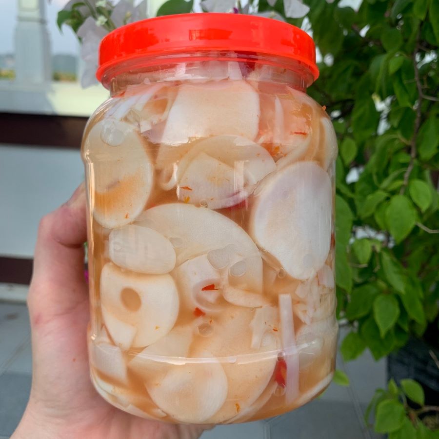 Thành phẩm măng ngâm ớt - Ảnh sưu tầm