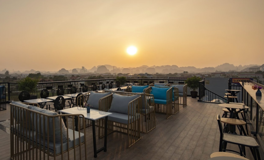 View sân thượng ngắm hoàng hôn siêu đẹp tại Lalita Boutique Hotel & Spa Ninh Bình - Ảnh sưu tầm