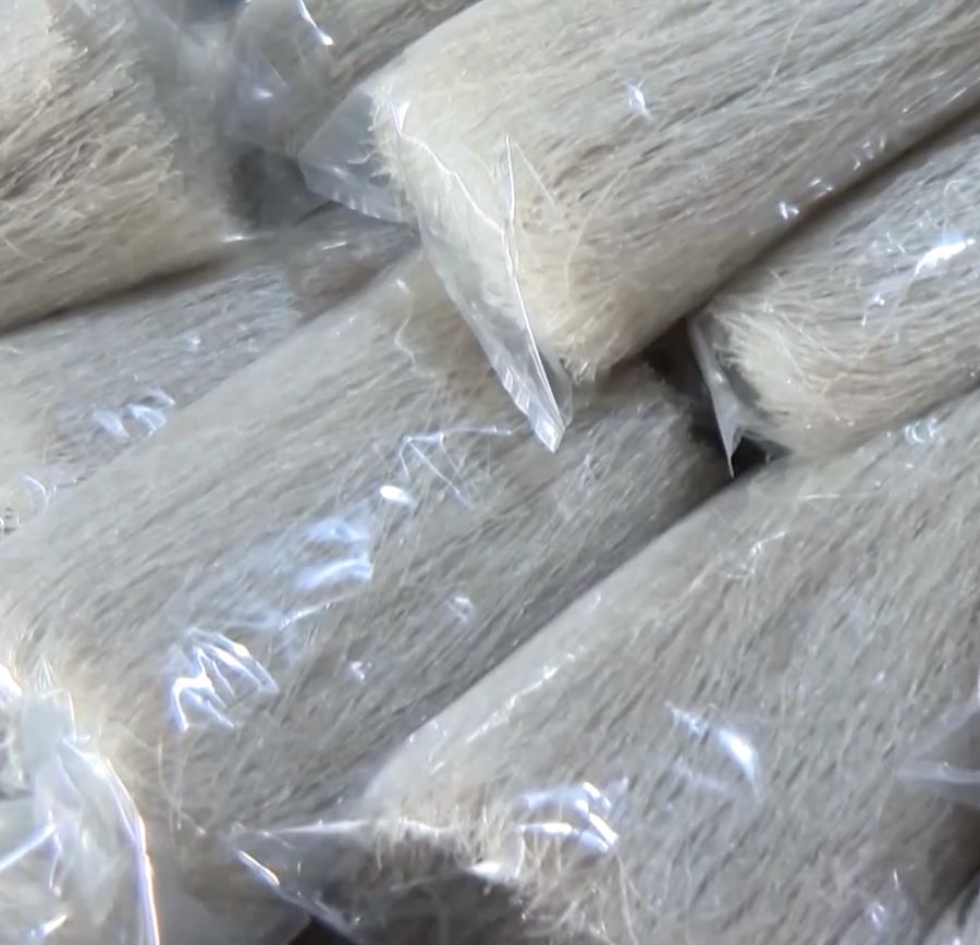 Miến dong là loại thực phẩm miến được làm từ tinh bột của củ dong riềng - Ảnh sưu tầm