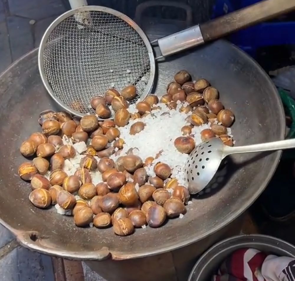 Hạt dẻ rang muối - Ảnh sưu tầm