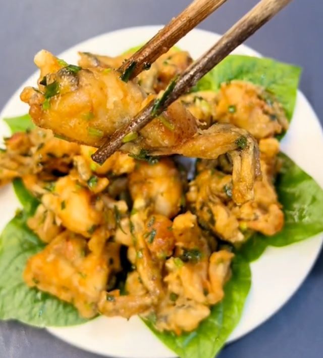 Ếch chiên mắm hành - Ảnh sưu tầm