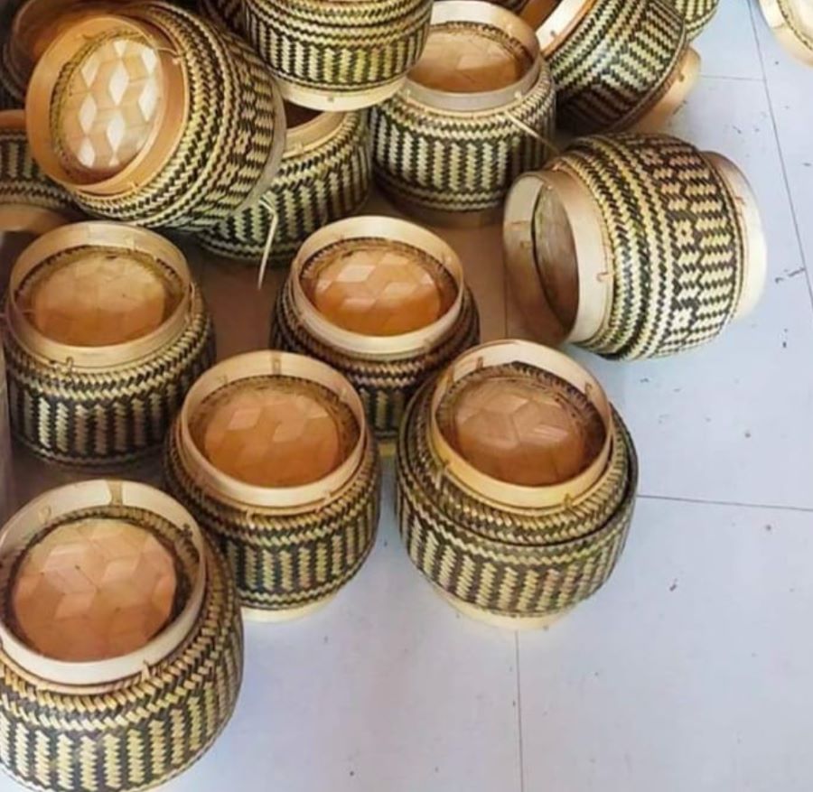 Công dụng của ếp khẩu (hộp đựng cơm) - Ảnh từ Nhung Hà