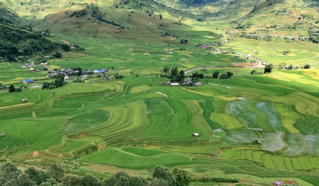 Góc nhìn từ đèo Khau Phạ Yên Bái - Ảnh từ Bảo Ân