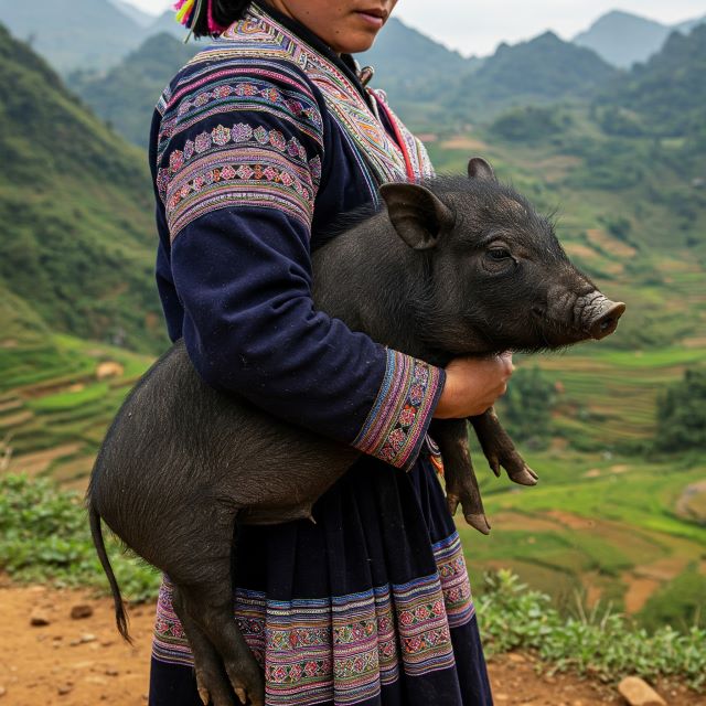 Lợn cắp nách hay còn gọi là lợn Mường, lợn bản, lợn cỏ Lợn cắp nách hay còn gọi là lợn Mường, lợn bản, lợn cỏ