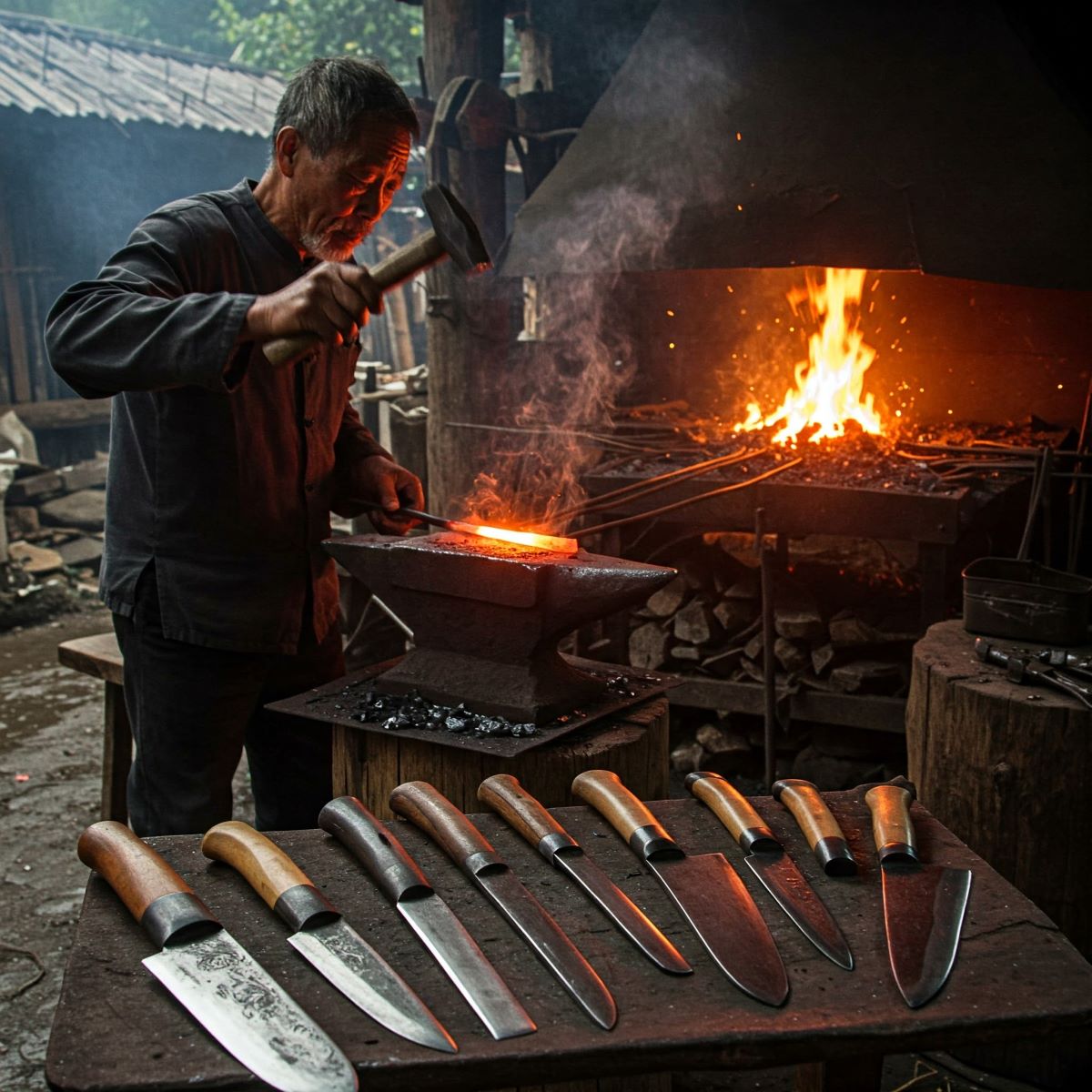 Nghề rèn dao của người Dao Đỏ