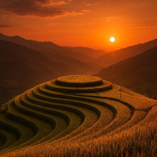 Hoàng hôn trên Đồi Mâm Xôi