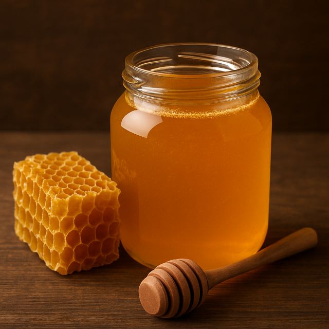 Màu của mật ong nuôi thường sẽ nhạt hơn một xíu so với mật ong rừng