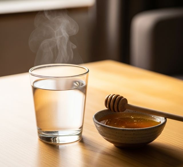 Nước ấm pha mật ong