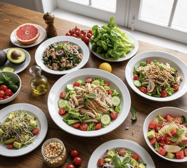 Các món Salad, gỏi trộn nhiều rau củ