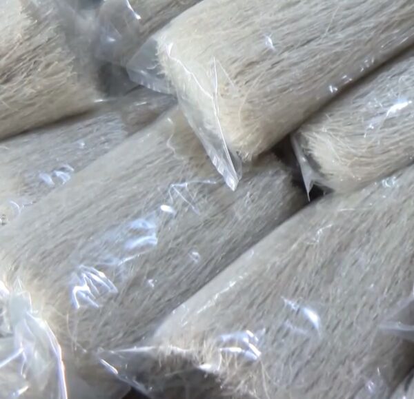 Miến dong là loại thực phẩm miến được làm từ tinh bột của củ dong riềng - Ảnh sưu tầm