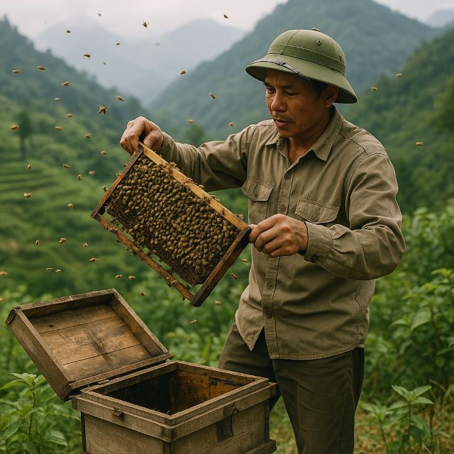 Đôi nét về nghề nuôi ong rừng của người dân vùng Tây Bắc