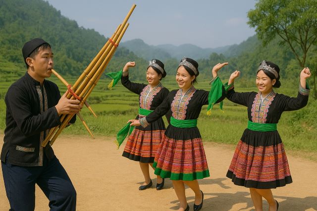 Điệu Múa khèn – “Linh hồn” của người Mông