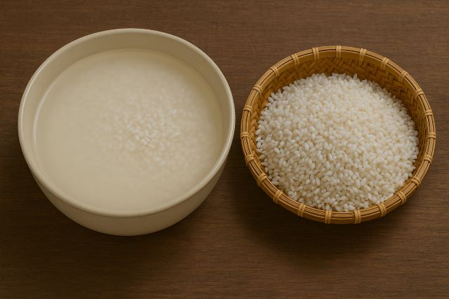 Ngâm gạo nếp với gừng giã nhuyễn cho thơm rồi sau đó vớt ra để ráo nước Ngâm gạo nếp với gừng giã nhuyễn cho thơm rồi sau đó vớt ra để ráo nước