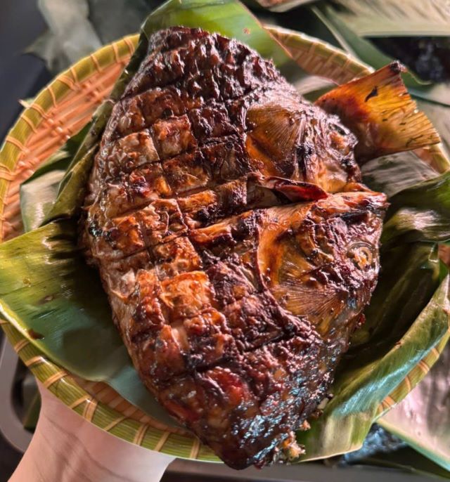Thưởng thức món cá nướng pa pỉnh tộp Ảnh từ - Ánh Hồng