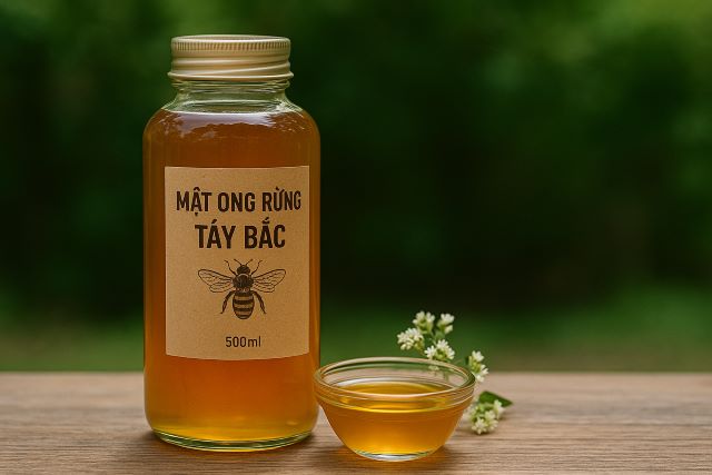 Mật ong rừng Tây Bắc Đắc sản làm quà biếu dưới 500k thích hợp