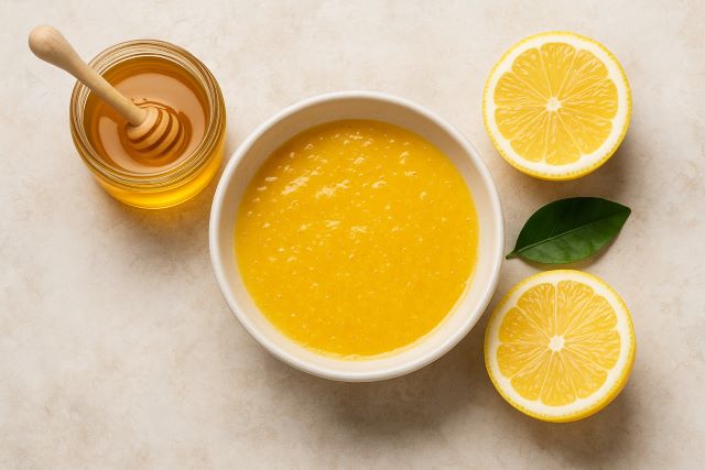 Mặt nạ mật ong với chanh tươi