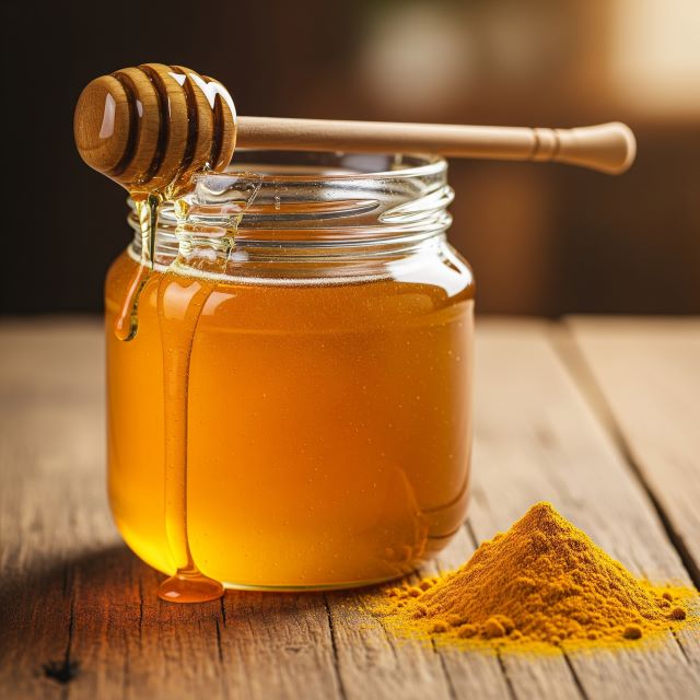 Mật ong với nghệ