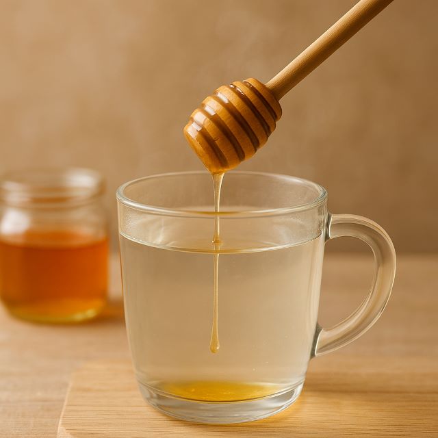 Mật ong với nước ấm