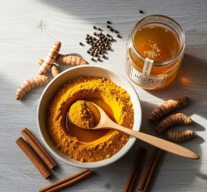 Cách pha mật ong nguyên chất với nghệ