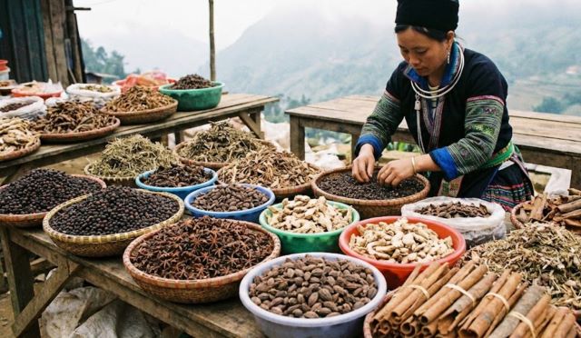 Đồ nướng hay các món thịt gác bếp Tây Bắc đều được sử dụng các loại nguyên liệu gia vị đặc trưng của vùng núi